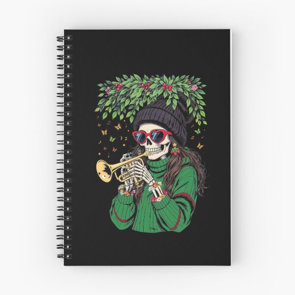 Item preview, Music & Mistletoe Skeleton Girl | Festive Christmas Design designed and sold by ColorSplash123.