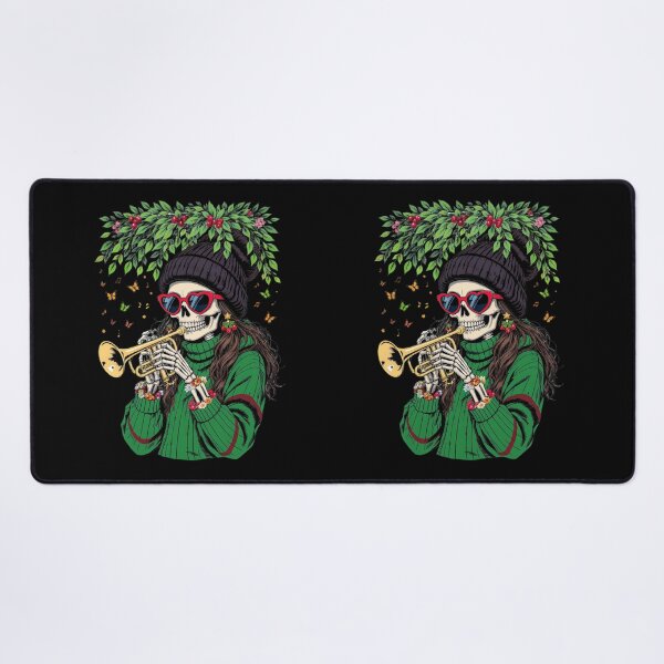 Item preview, Music & Mistletoe Skeleton Girl | Festive Christmas Design designed and sold by ColorSplash123.