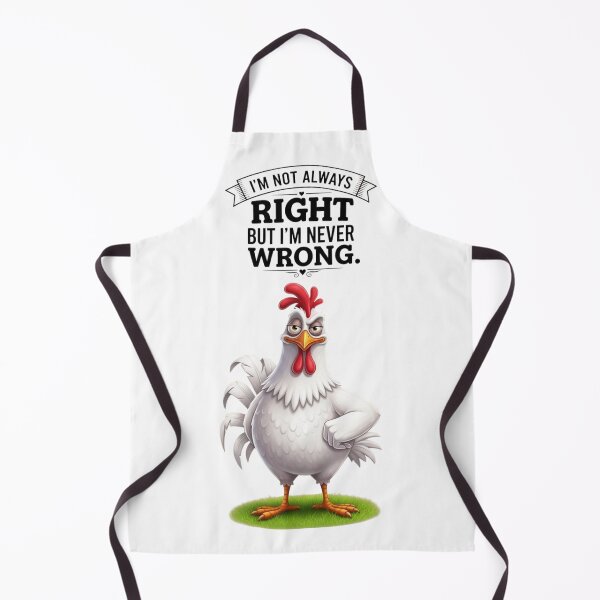 Item preview, I’m Not Always Right But I’m Never Wrong – Funny Chicken Quote T-Shirt designed and sold by SoftPeepCo.