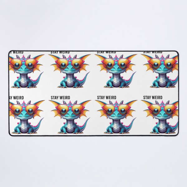 Item preview, stay weird, adorable baby dragon with sunglasses,quotes designed and sold by nicnacc.