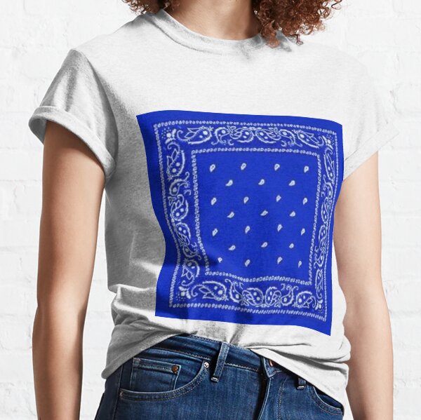 Bandana bleu T-shirt classique