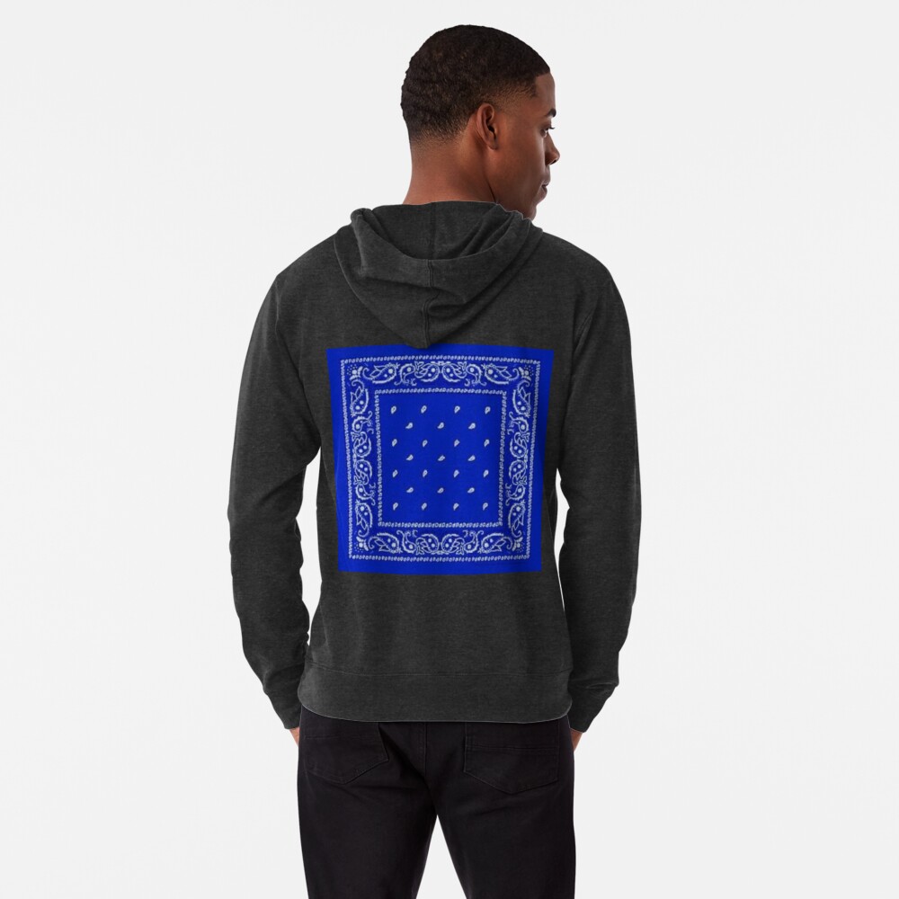 Blue Bandana Lightweight Hoodie for Sale by ariahgraphics