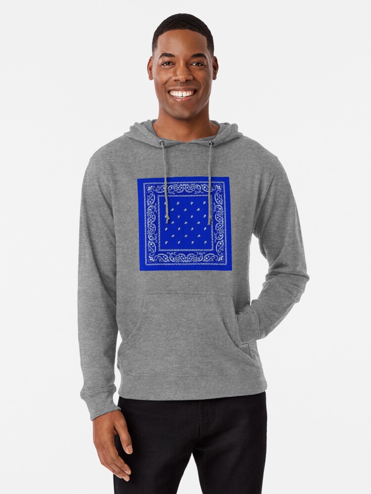 Blue Bandana Lightweight Hoodie for Sale by ariahgraphics