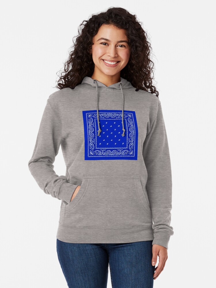 Blue Bandana Lightweight Hoodie for Sale by ariahgraphics