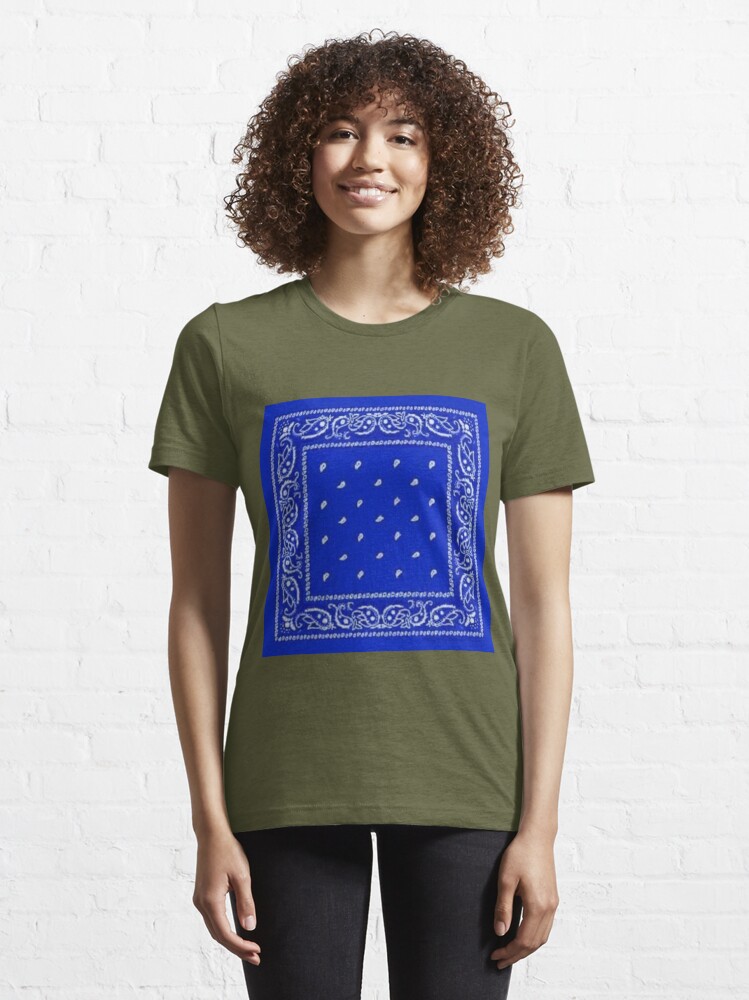 Blue Bandana Essential T-Shirt for Sale by ariahgraphics