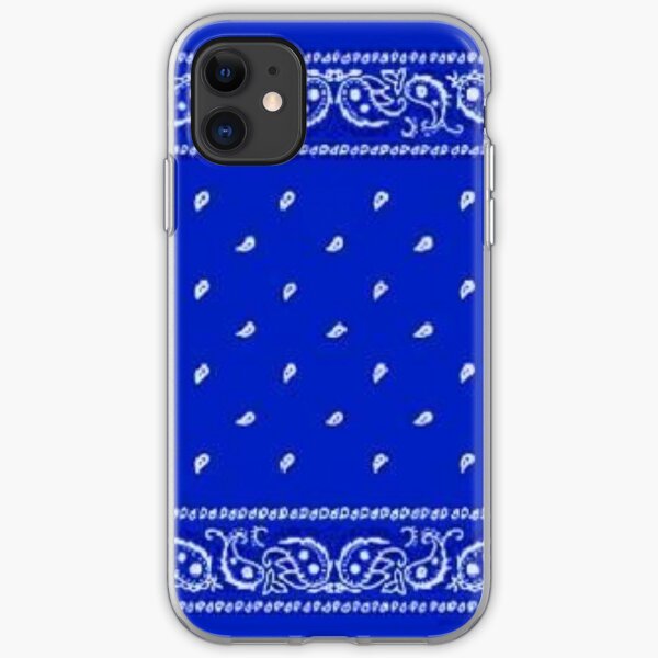 Blue Bandana iPhone Soft Case