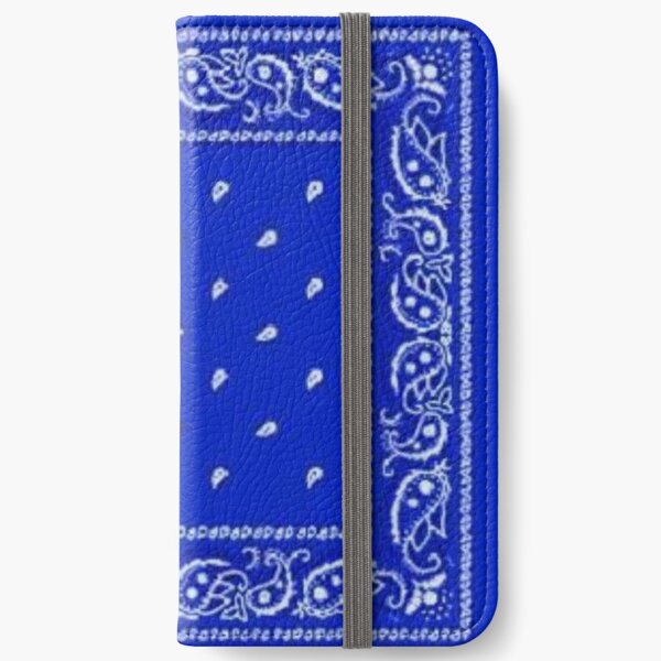 Blue Bandana iPhone Wallet