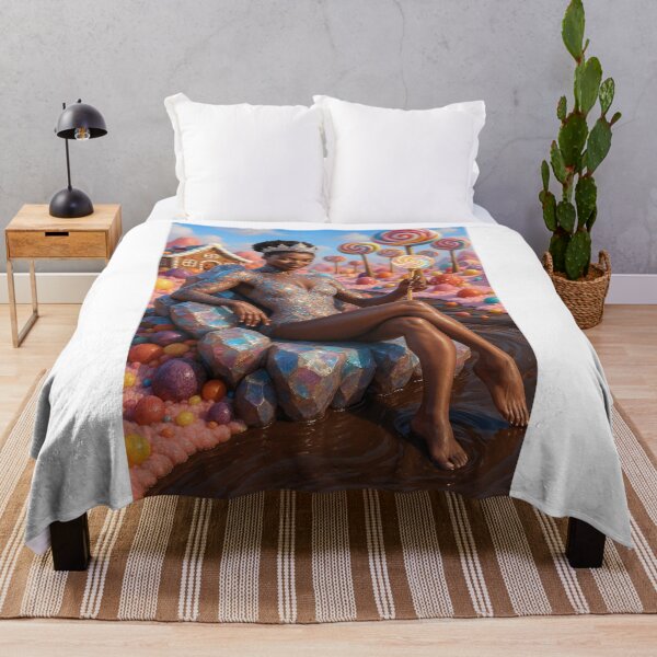 Item preview, African woman on throne of sweets   designed and sold by CathryneDelamort.