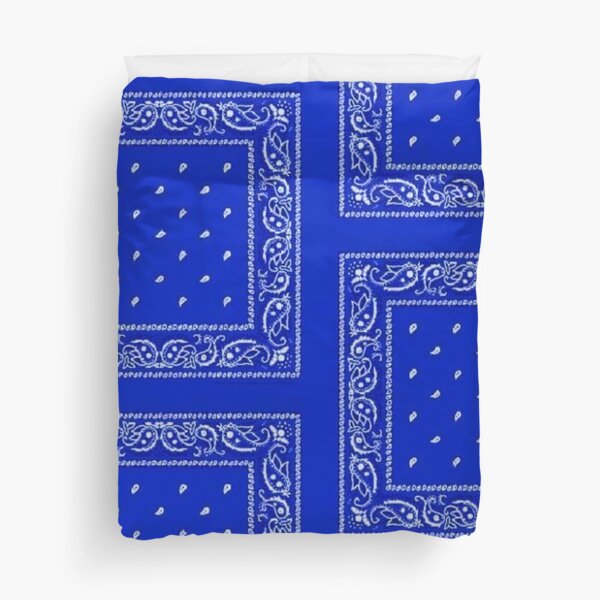 Blue Bandana Duvet Cover