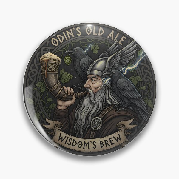 Item preview, Odin’s Old Ale – Wisdom’s Brew Norse Mythology Beer Design designed and sold by Imaginationbeyond.