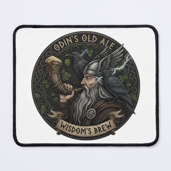 Item preview, Odin’s Old Ale – Wisdom’s Brew Norse Mythology Beer Design designed and sold by Imaginationbeyond.