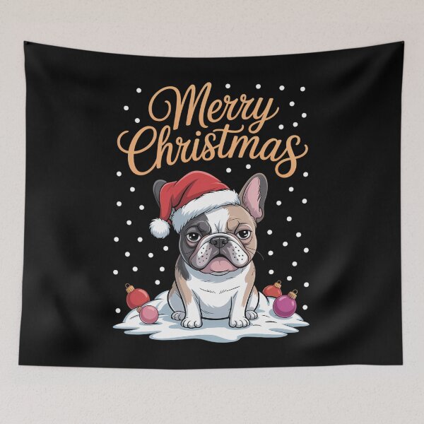 Item preview, Santa Xmas Frenchie Merry Christmas French Bulldog Puppy designed and sold by Bandikonsalez.