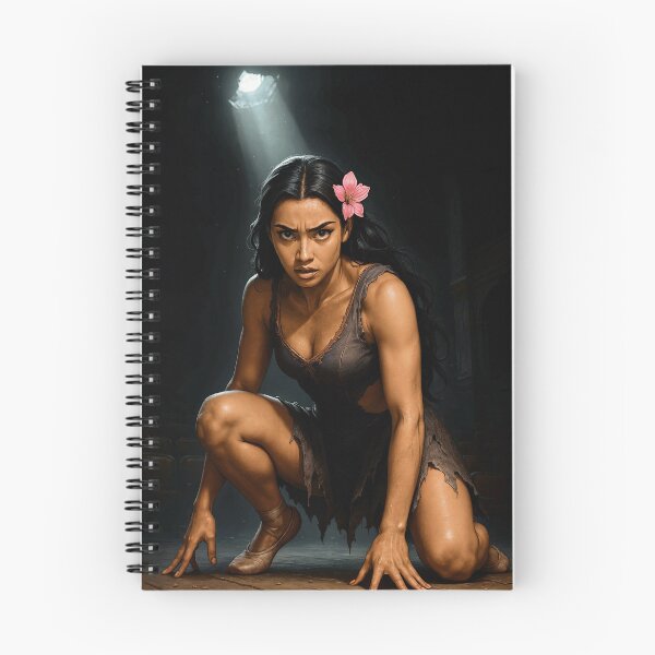 Item preview, Shanti Riveria kneeling in torn dress dark stage designed and sold by CathryneDelamort.