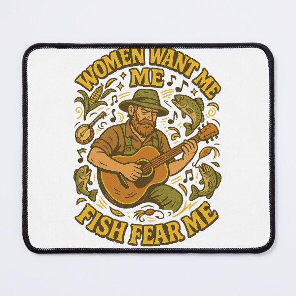 Item preview, Women Want Me Fish Fear Me Country Tee - Funny Rural Fishing Shirt 2025 designed and sold by GeniePixel.
