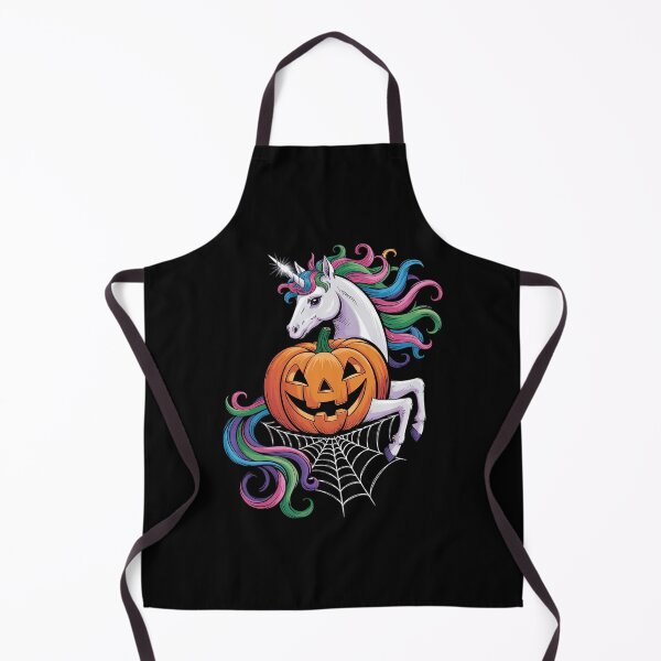 Item preview, Unicorn Wearing Pumpkin Halloween Unicorn Lover designed and sold by HuValverdeArt.