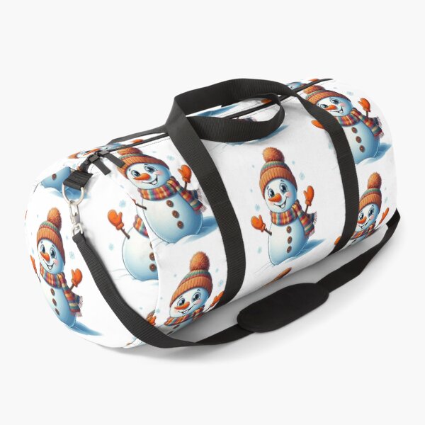 Item preview, Cute Snowman with Colorful Beanie and Scarf – Cheerful Winter Cartoon Illustration designed and sold by PixelVibe782.