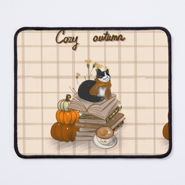 Item preview, Cozy Autumn Cat Digital Art BUNDLE, Phone Wallpaper and Printable Poster, Dark Academia Fall Aesthetic Wall Art designed and sold by dreamseller88.