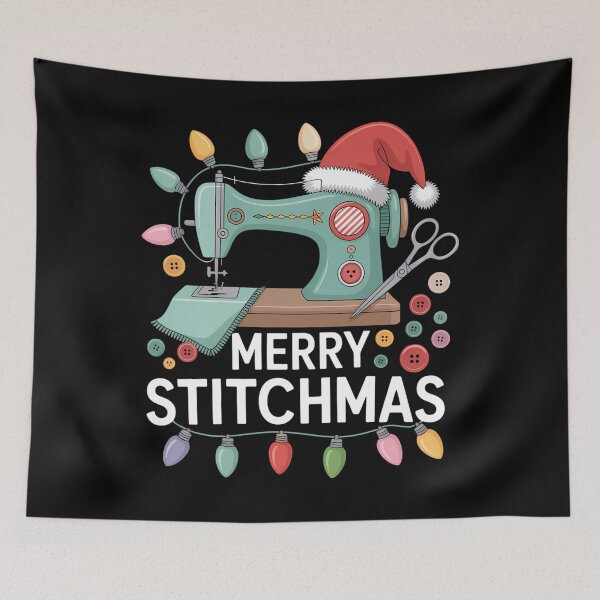 Item preview, Sewing Christmas Xmas Quilting Merry Stitchmas designed and sold by Bandikonsalez.