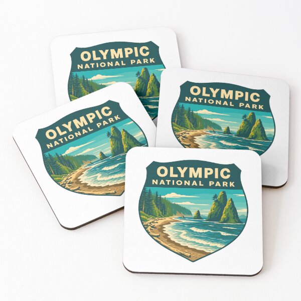 Artikelvorschau, Retro-Aufkleber „Olympischer Nationalpark“ entworfen und verkauft von Ismeal Von.