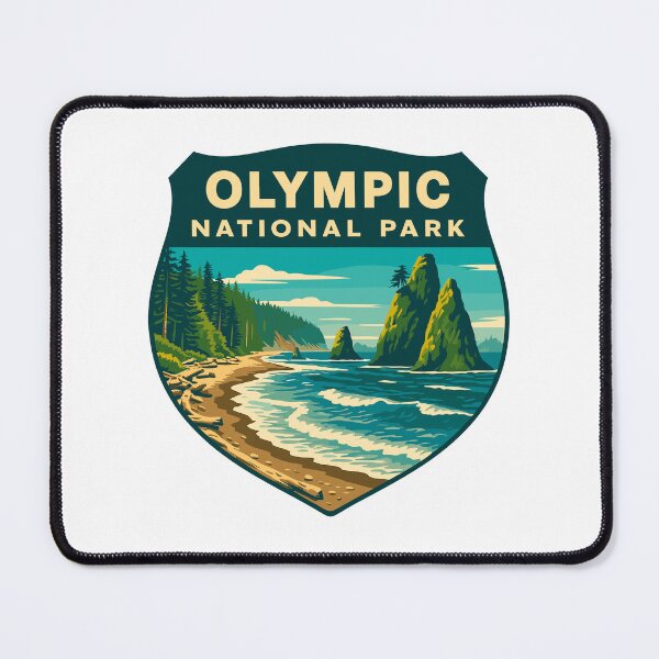 Item preview, Olympic National Park Retro Sticker designed and sold by Ismeal Von.