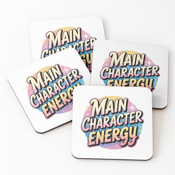 Item preview, Main Character Energy Sticker – Pastel Aesthetic Quote designed and sold by Jiyahh.