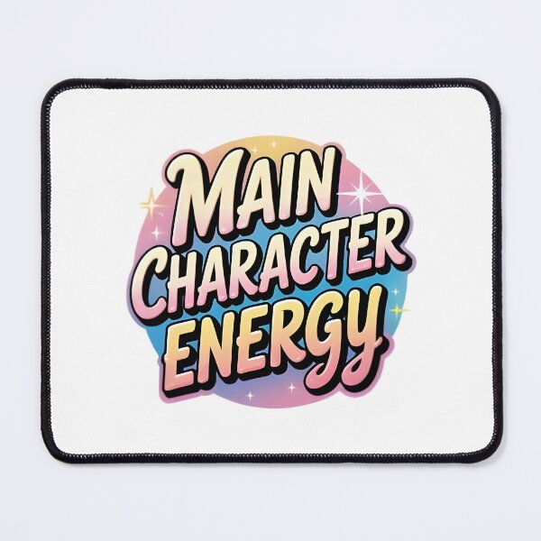 Item preview, Main Character Energy Sticker – Pastel Aesthetic Quote designed and sold by Jiyahh.