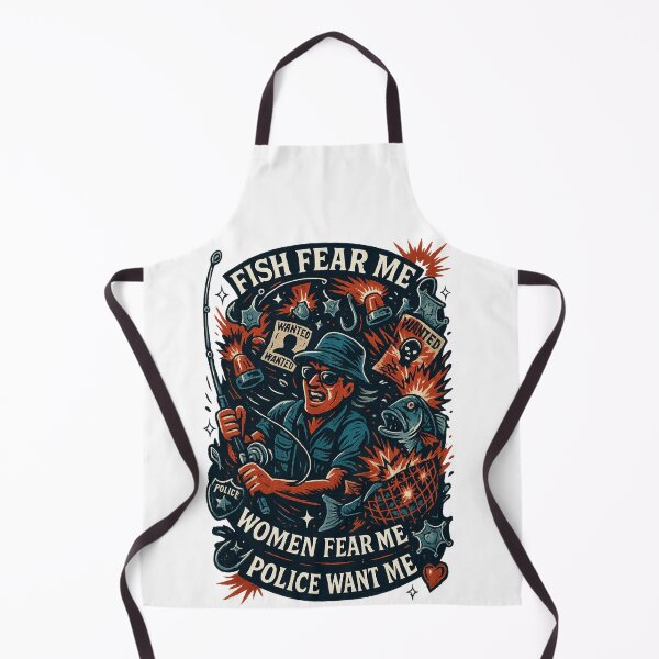 Item preview, Fish Fear Me Women Fear Me Police Want Me Shirt - Funny Fishing Parody Tee 2025 designed and sold by GeniePixel.
