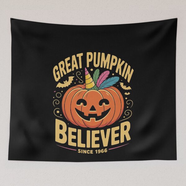 Item preview, Great Pumpkin Believer Since 1966 Halloween Unicorn  designed and sold by MonsterBuddiess.
