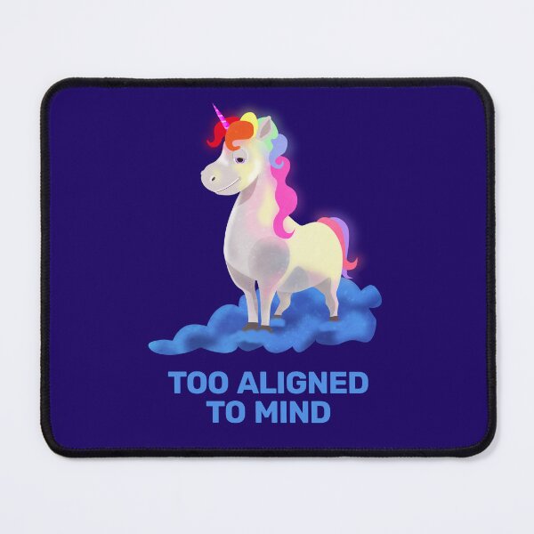 Item preview, Too aligned to mind with a glowing rainbow unicorn designed and sold by Krokoneil.