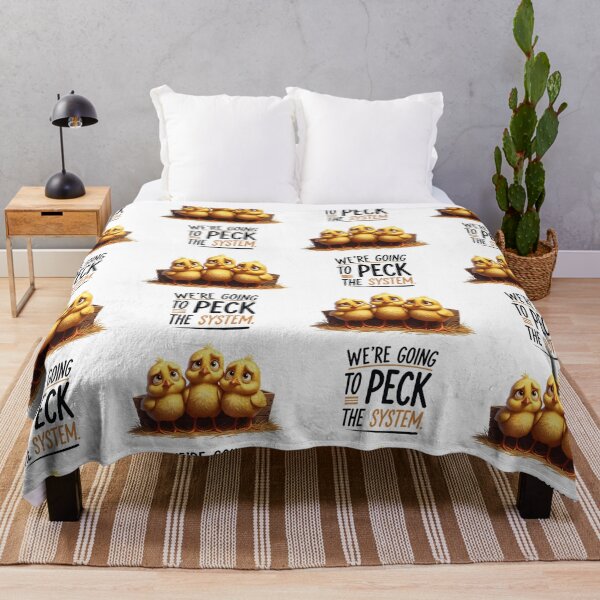 Item preview, We Are Going To Peck The System — Funny Rebellious Chicken T-Shirt designed and sold by SoftPeepCo.