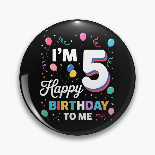 Item preview, Five 5th Birthday Happy Birthday Boys Girls 5 Years Old designed and sold by ValerieRodrigue.