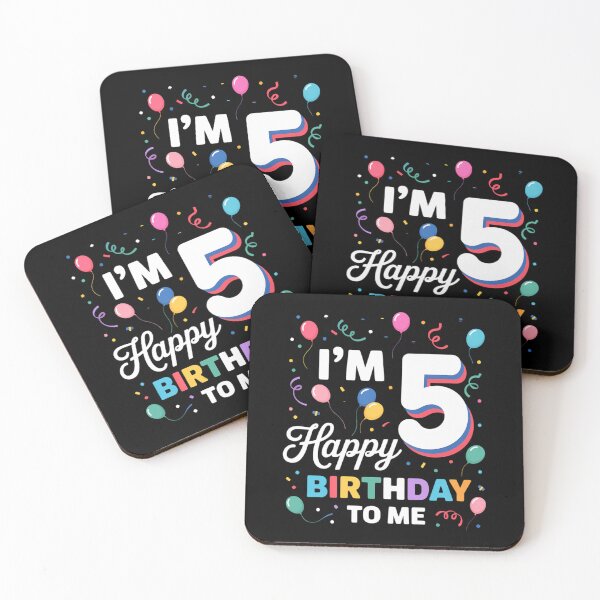 Item preview, Five 5th Birthday Happy Birthday Boys Girls 5 Years Old designed and sold by ValerieRodrigue.