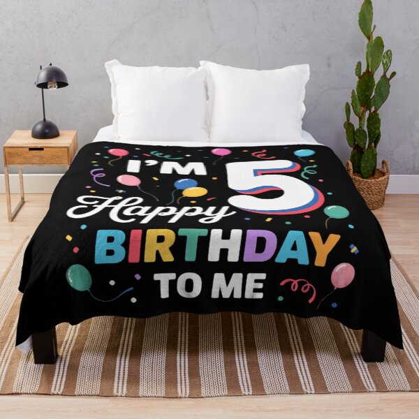 Item preview, Five 5th Birthday Happy Birthday Boys Girls 5 Years Old designed and sold by ValerieRodrigue.
