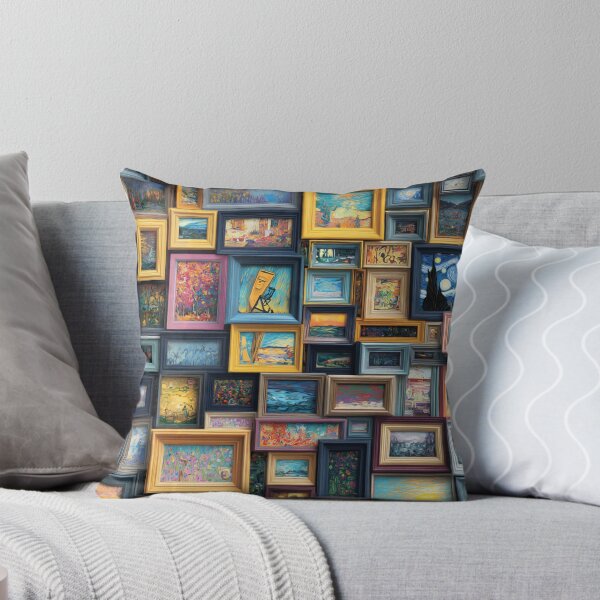 Item preview, Vibrant Art Gallery Wall — Framed Impressionist Paintings Collage designed and sold by casualnature.