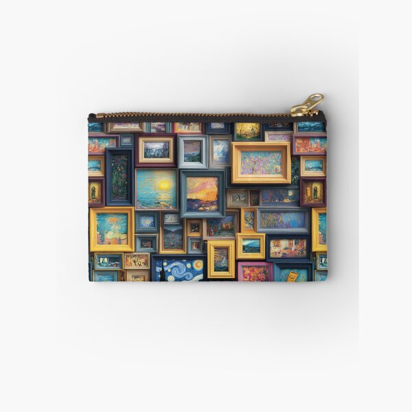 Aperçu de l'œuvre Mur de galerie d'art vibrant — Collage de tableaux impressionnistes encadrés créée et vendue par casualnature.