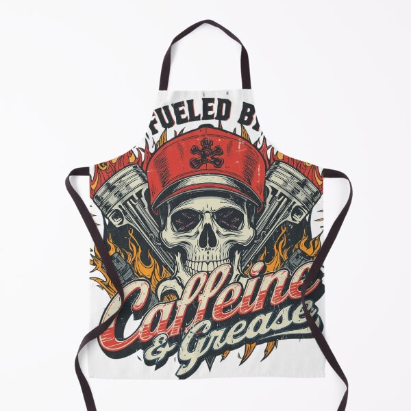 Item preview, Funny Mechanic Gift for Dad | Rockabilly Car Guy Gift | Fueled by Caffeine & Grease designed and sold by LoliDesignShop.