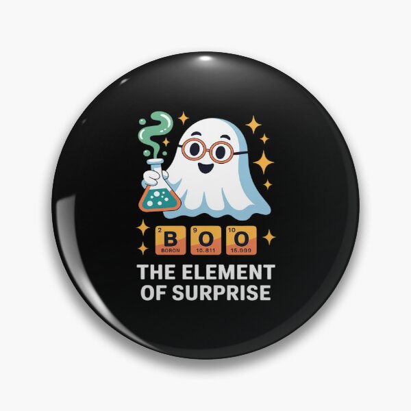 Item preview, Chemistry Boo The Element Of Surprise Cute Chemist Halloween designed and sold by petrichorsworld.