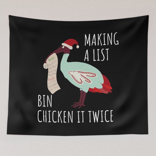 Item preview, Bin Chicken Christmas designed and sold by jimfarrepo.