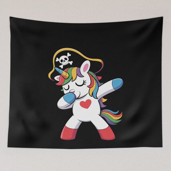 Item preview, Halloween Dabbing Cute Pirate Unicorn Apparel Kids Girls  designed and sold by MonsterBuddiess.