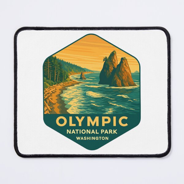 Item preview, Olympic National Park Retro Sticker designed and sold by Ismeal Von.