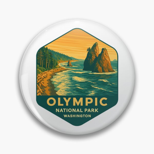Item preview, Olympic National Park Retro Sticker designed and sold by Ismeal Von.
