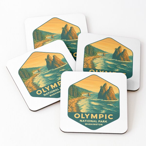 Item preview, Olympic National Park Retro Sticker designed and sold by Ismeal Von.