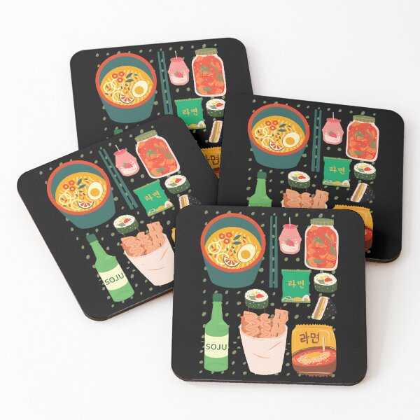 Item preview, Korean Food Set — Soju, Kimchi, Kimbap designed and sold by GeraldineRu.