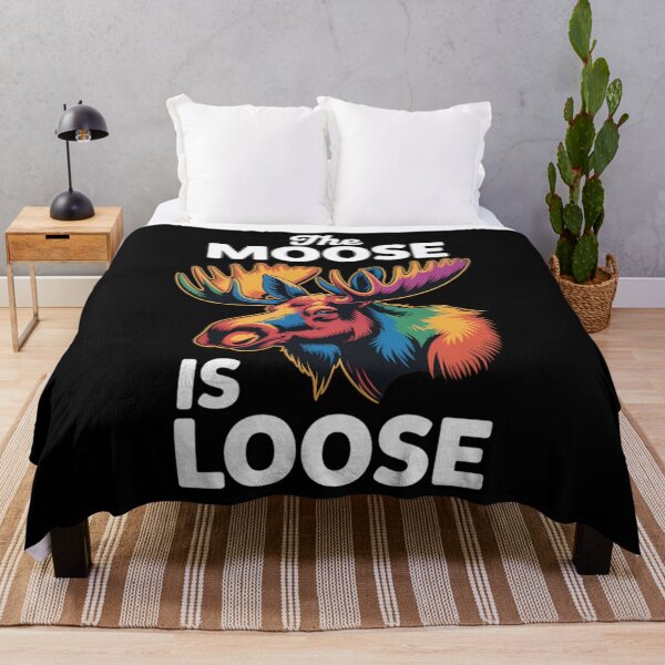 Item preview, Funny Moose Animal The Moose Is Loose designed and sold by ValerieRodrigue.