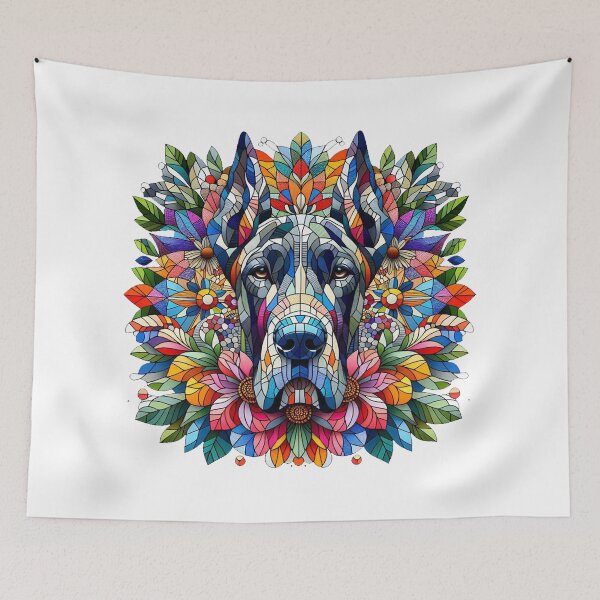 Item preview, Colorful Geometric Great Dane Design designed and sold by Wags & Tails.