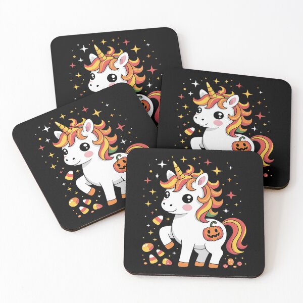 Item preview, Halloween Unicorn Candy Corn Kids Cute Unicorn Halloween  designed and sold by MonsterBuddiess.