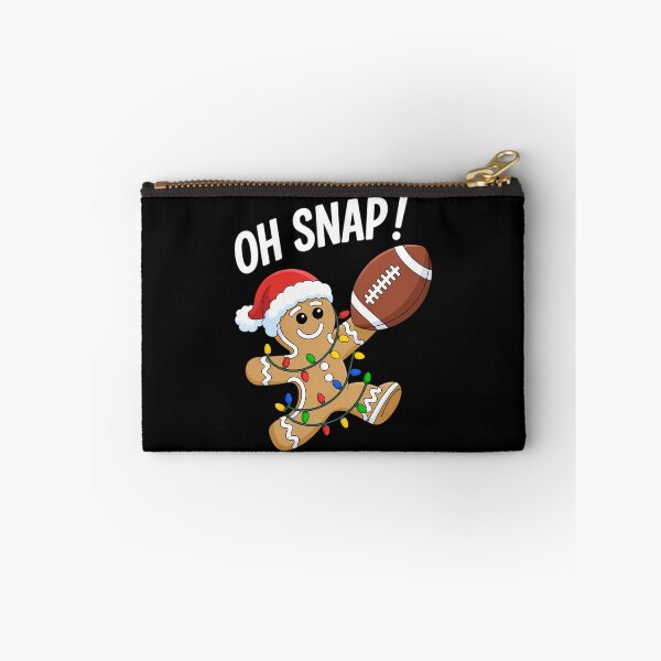 Item preview, Funny Gingerbread Xmas Holiday Oh Snap Gingerbreadman Christmas Football designed and sold by ValerieRodrigue.