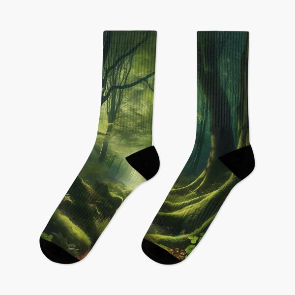 Item preview, Forest Landscape with Towering Trees and Sunlight – Moss-Covered Woodland Scene designed and sold by Cultradesign.