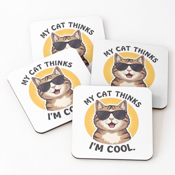 Item preview, Funny Cat Shirt — “My Cat Thinks I’m Cool” ?? designed and sold by Off-Season Ink.