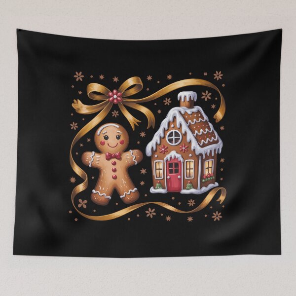 Item preview, Gingerbread Christmas Coquette Brushstroke Christmas Tis the Season designed and sold by ValerieRodrigue.